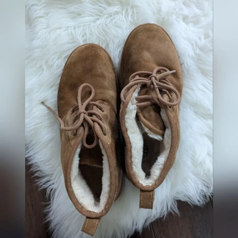 UGG Neumel Chestnut Brown Suede Ankle Chukka Boots Size 11